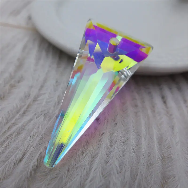 Австрийские хрустальные подвески для люстры Призма 38 мм ожерелье треугольной