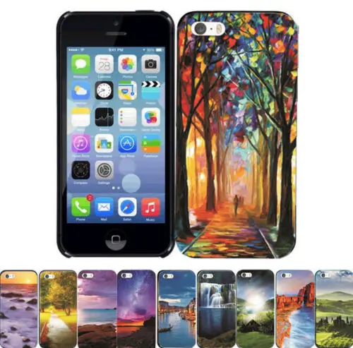 Beautiful Painting Design Pattern Hard Skin Case Back Protector For iPhone 5 5s |