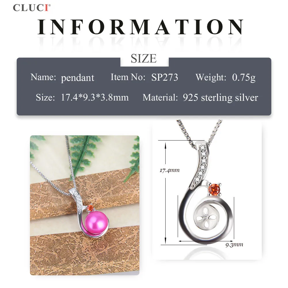 Ювелирные изделия CLUCI Ture из стерлингового серебра 925 пробы для женщин колье с