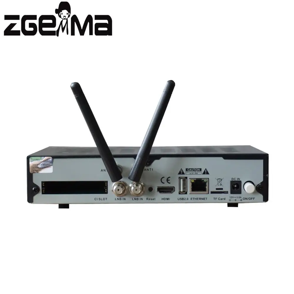 Цифровая ТВ приставка ZGEMMA H9TWIN 4K UHD 2 * Wi Fi + Ci Plus Linux OS Enigma2 H.265/hevs DVB S2X