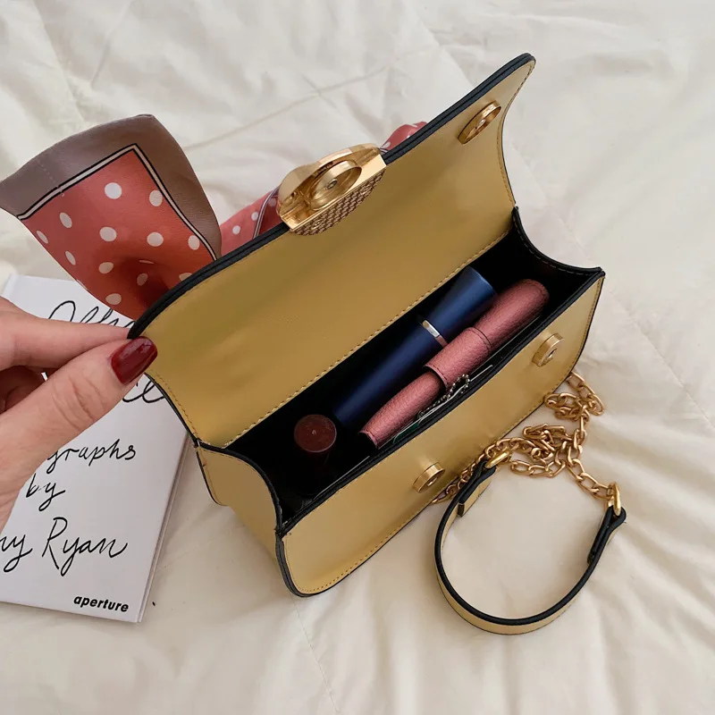 Новая дизайнерская сумка через плечо с шарфами 2019 модная маленькая квадратная