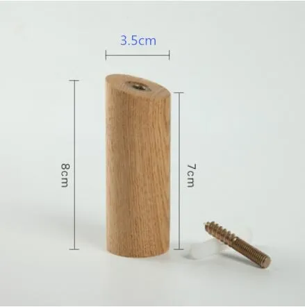 8cm Ash wood Новое натуральное дерево многоцветная Одежда для хранения/Настенная ключница настенные крючки украшения дома свадебные украшения подарок - Цвет: 8cm Ash wood