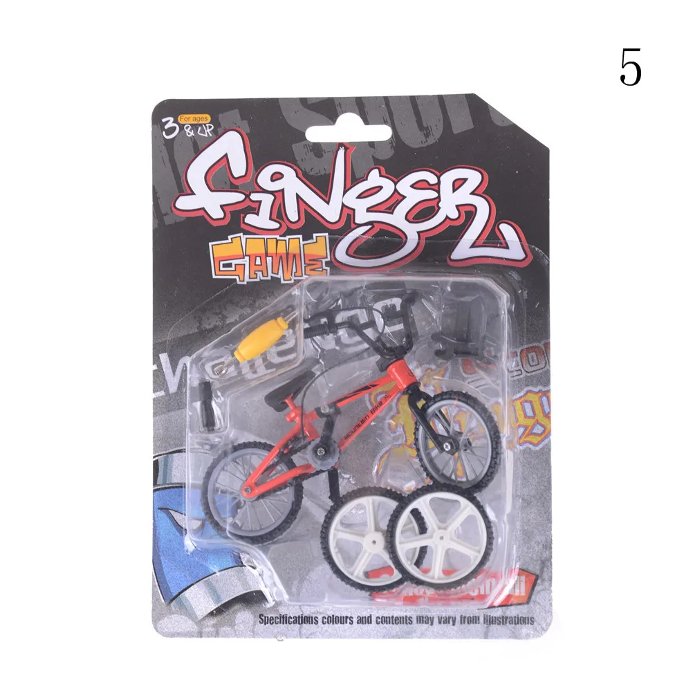 1 шт. мини Finger BMX велосипед Флик Трикс Finger Bikes игрушки BMX модель велосипеда Tech Deck гаджеты Новинка кляп игрушки 10,5 см* 7 см - Цвет: Red