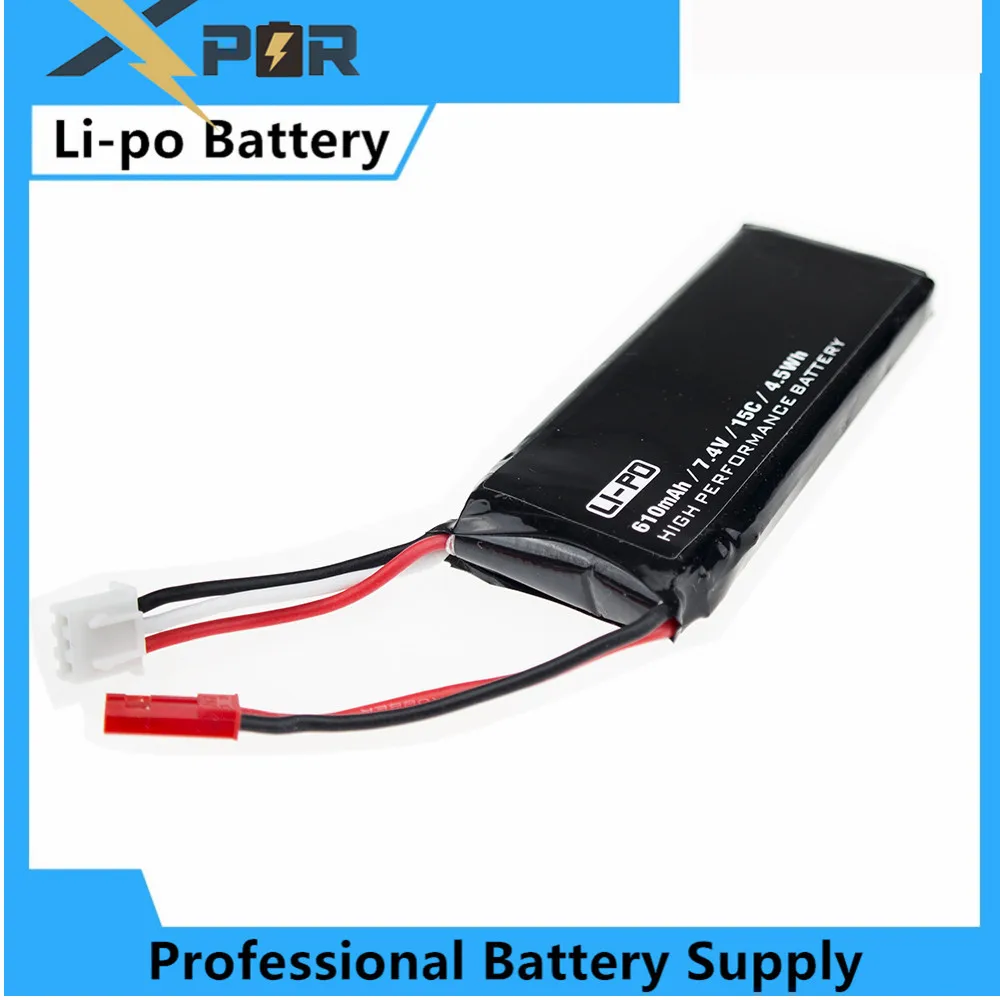 H502E X4 батареи H502S RC 610mAh Lipo 7 4 V Drone 15C для Hubsan Quadcopter Airplane запасные части | Игрушки и
