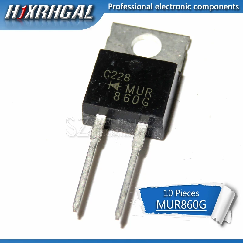 10 шт. MUR860 TO220 MUR860G 220 U860 транзистор|Интегральные схемы| |