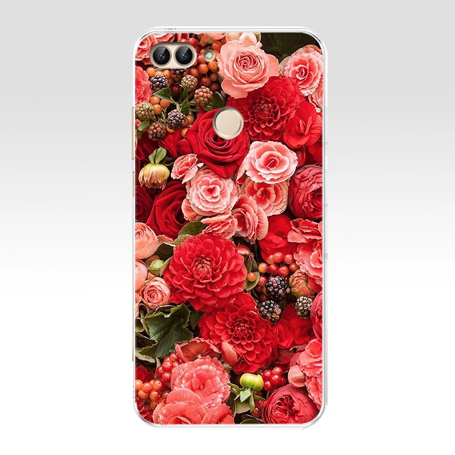 17 B huawei P Smart чехол TPU Мягкий силиконовый прозрачный чехол для телефона huawei P Smart Cover FIG-LX1 Enjoy 7S Чехол - Color: 17