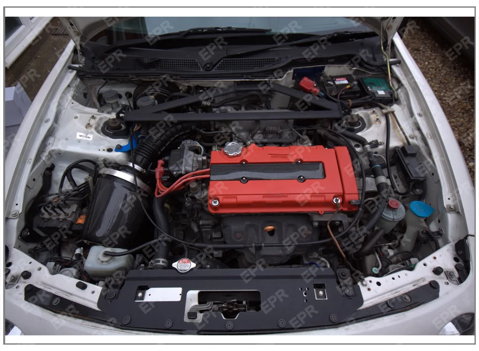 Для Integra DC2 углеродное волокно Mugen Airbox глянцевое волокно холодного воздуха воздухозаборник сетка для Honda DC2 тюнинг отделка Аксессуары