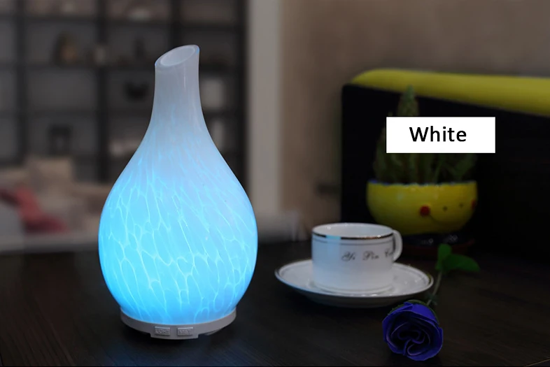 120 мл мраморный стеклянный ультразвуковой увлажнитель воздуха со светодиодной