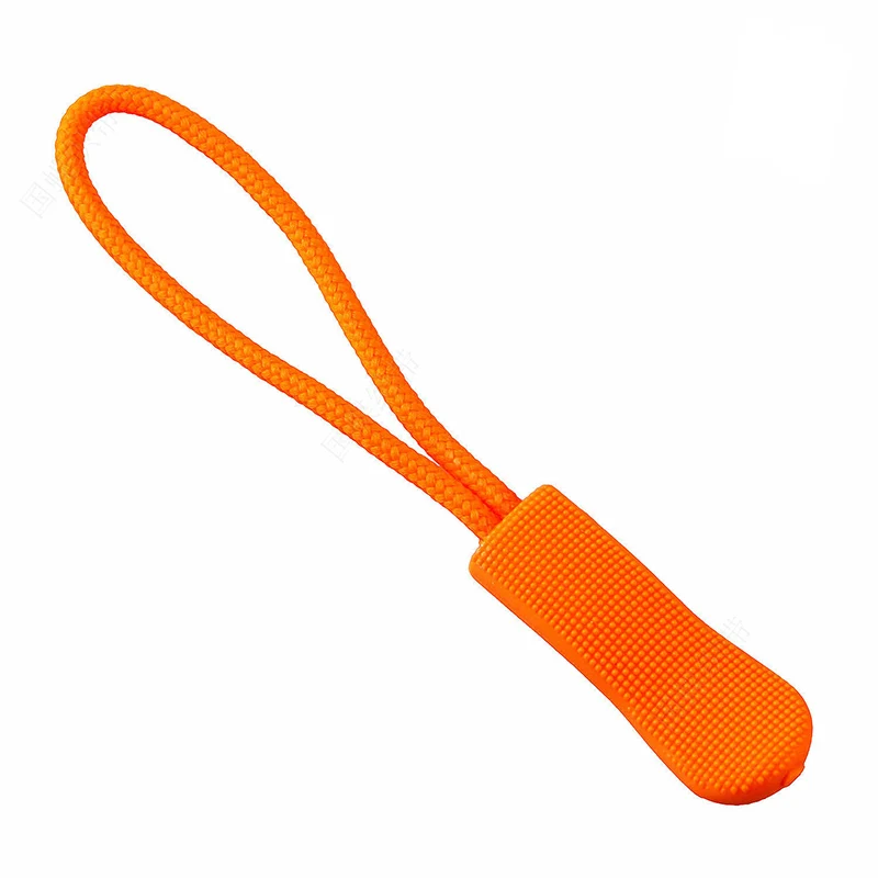 Orange zipper puller 10 шт., цветная сумка на молнии, тактический рюкзак, подходит для веревок, фиксатор, застежка-молния, аксессуары, Съемник на молнии, сделай сам, головка на молнии - Цвет: Orange zipper puller