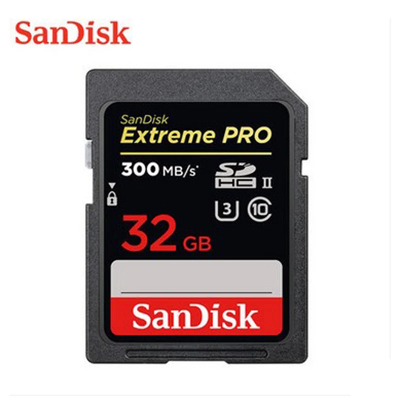 Карта памяти Sandisk Extreme Pro высокоскоростная карта для камеры на 32 ГБ 64 до 300 МБ/с./с