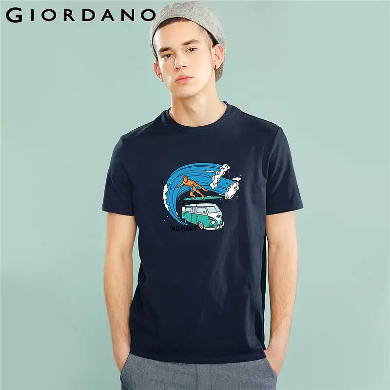 Dordano Мужская футболка DAZE PLANET мужская летняя с коротким рукавом и принтом мужские