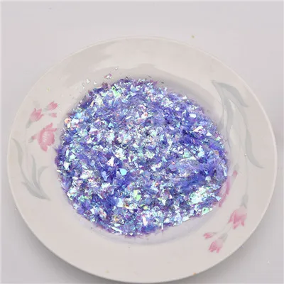 purple Неровные Оболочки Бумаги блесток DIY ногтей Flakies красочные блестки для нейл Арта(искусство украшения ногтей) для 3D украшения ногтей 20 г/упак - Color: purple