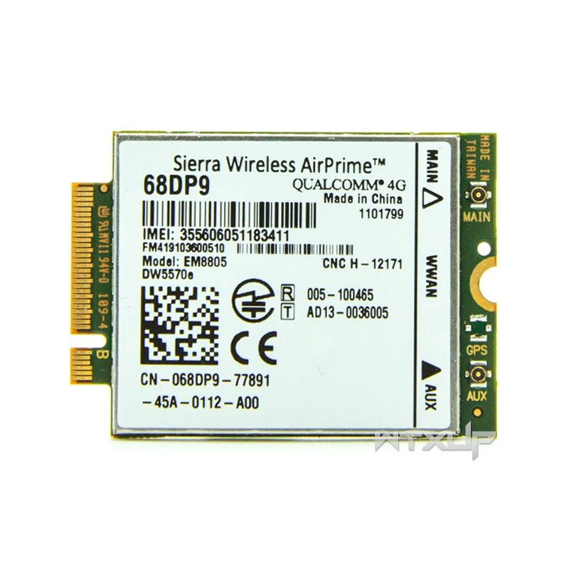 Разблокирована Sierra Wireless AirPrime EM8805 DW5570e 68DP9 C26 WWAN 4G сим карту LTE к оператору сотовой