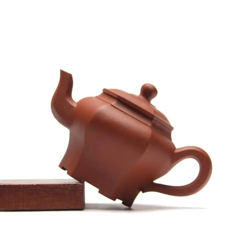Yixing чайник ручной работы шестиугольные фонари горшок Цин цемент чайный сервиз