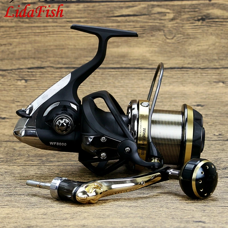 

LIDAFISH Carbon long shot round large 10 shaft spinning wheel fishing reel fishing line fishing round fishing reel wheel