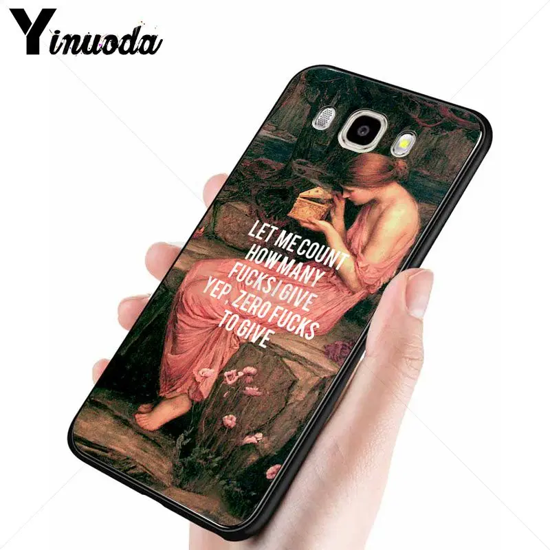 Yinuoda классический арт мемы картина с цитатами чехол для телефона Fundas Samsung Galaxy j6plus j7prime j8 j2prime j4plus 2018