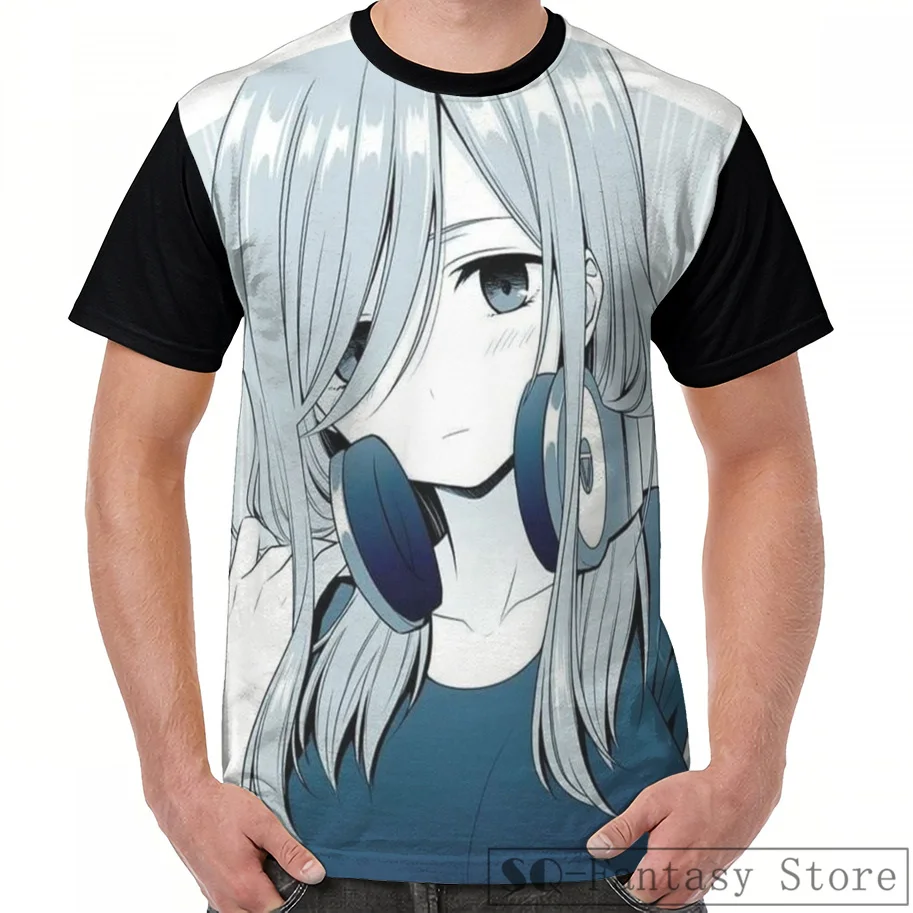 Повседневная мужская футболка с принтом женские топы Nakano Miku Go Toubun No Hanayome
