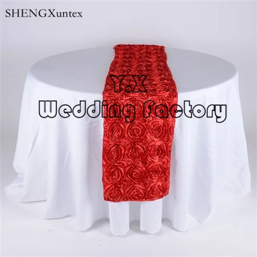 Красивая атласная Розетка настольная дорожка для свадебного украшения | Дом и