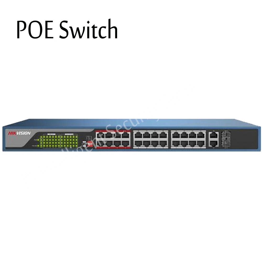 100 Мбит/с неуправляемый 4 8 16 24 порт POE переключатель питания через Ethernet сетевой