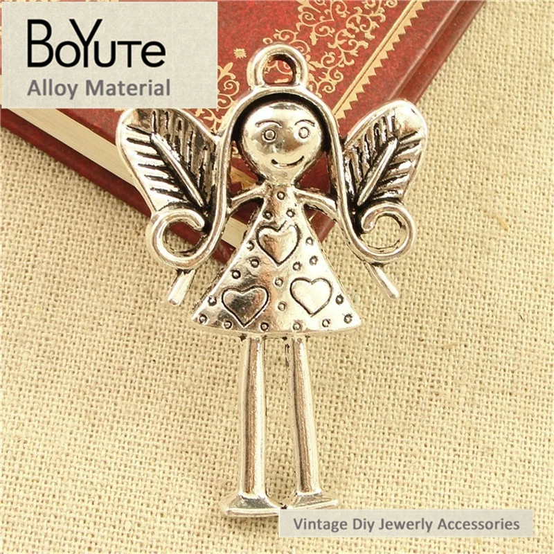 BoYuTe (10 шт./лот) 56*37 мм Оптовая Продажа цинковый сплав античный посеребренный