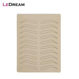 Резиновая кожа для практики, ложные брови пигмент, без микроблейдинга, Перманентный макияж, татуировки, обучение начинающих, 1 шт.