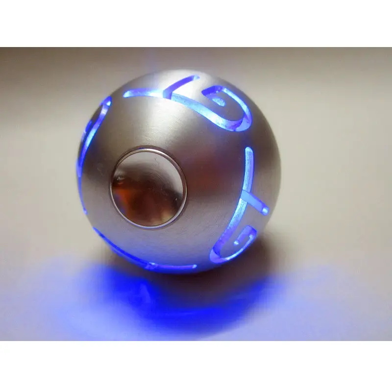 

Universal Aluminum Car Gear Shift Knob Shifter Lever Cool Blue Printed Blue Light Gear Shift Knob