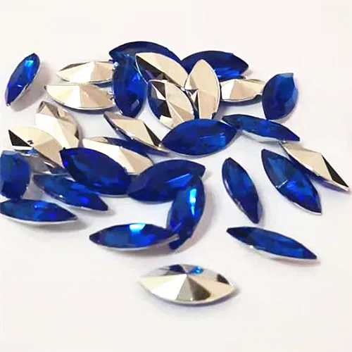 deep blue 100pcs 100 шт 7x15 мм прозрачный акриловый из горного хрусталя камень маркиза граненые Стразы Украшения для самодельного изготовления без отверстия - Цвет: deep blue 100pcs