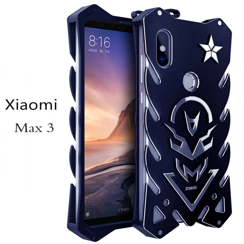 Xiaomi mi Max 3 чехол Zimon THOR противоударный сверхмощный бронированный металлический задний Чехол Alu mi nium чехол для телефона s для Xiaomi mi Max 3 Max3