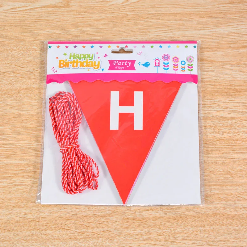 1 шт. сделай сам Радужный цвет 3 м полоса для надписей на день рождения английский