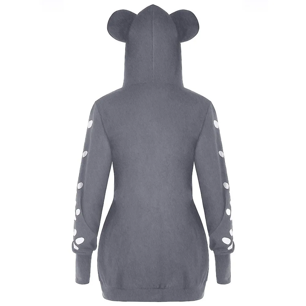 Женская уличная одежда толстовка с принтом кота женская большой размер 5XL осень