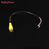 bigbigroad car rear view parking camera adapter connector wire 2pins for peugeot 508 2011 2016 408 2015 2017