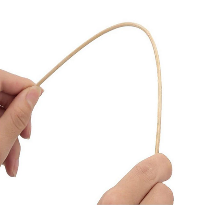 150 шт. бамбуковые палочки из натурального дерева наклейки шампура для барбекю на