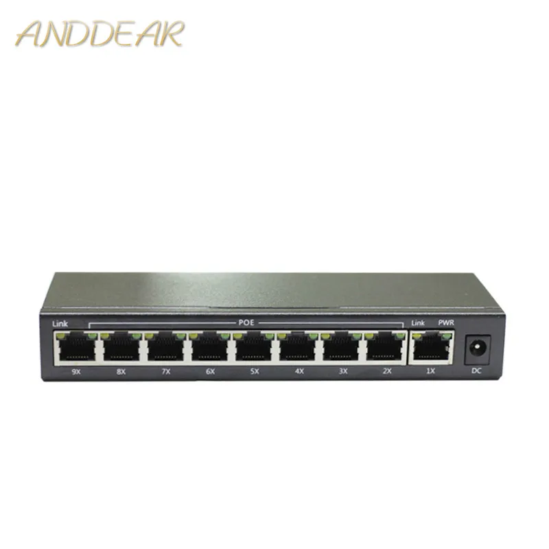 Сетевой коммутатор HYY2 с 8 портами двойной и полудуплексный для ip камеры Ieee802.3af/at 48