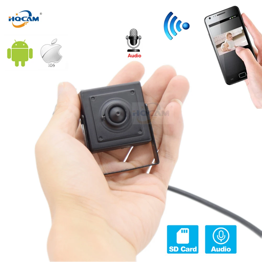 HQCAM 720P 960P 1080P Аудио Мини WIFI IP камера P2P TF слот для карты Wifi AP беспроводная мини
