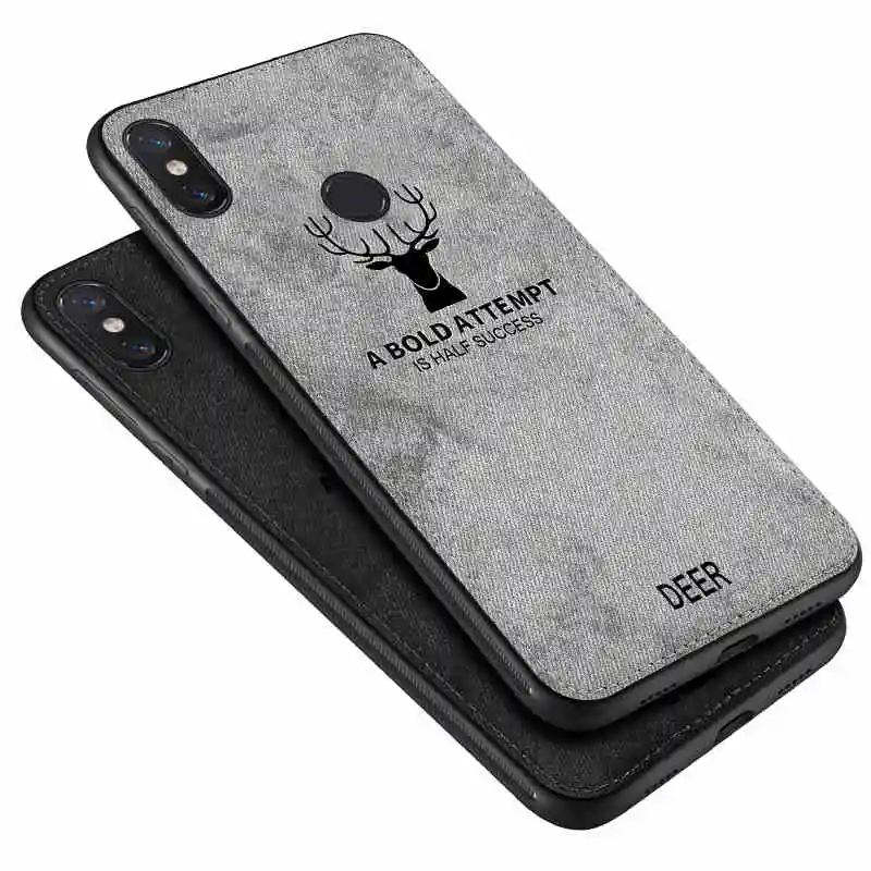 Защитный тканевый чехол с рисунком оленя для Redmi K20 Pro 7 Note 7 6 5 Pro, Мягкий тканевый чехол для Xiaomi Mi9 SE 8 A2 Lite 6X 5X, чехол