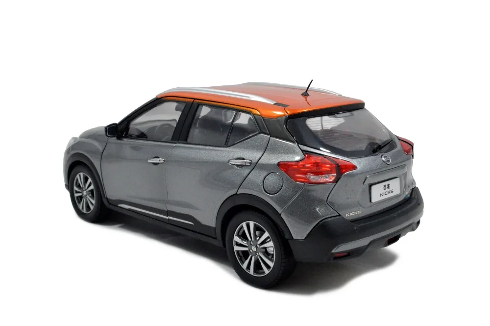 Paudi 1/18 1:18 1 18 масштаб Nissan Kicks 2017 серая литая Миниатюрная модель автомобиля
