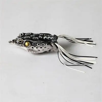 5 PCS New Style Soft Toad Frogs Bass Fishing Lure Plastic Hollow Crankbait Hooks Wholesale | Спорт и развлечения