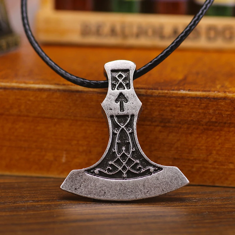 1 шт. антикварный Ретро топор РУНИЧЕСКАЯ подвеска Charm нордические украшения Talisman