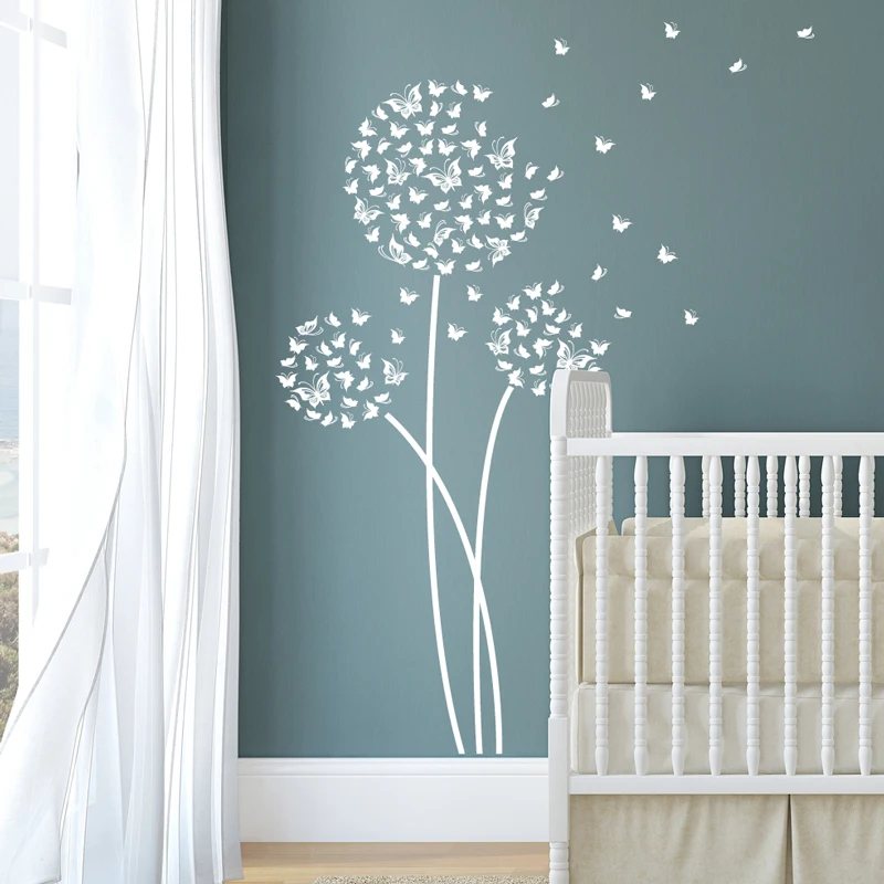 Бабочки Одуванчик наклейки на стену доступны в 3 узорах детские настенные