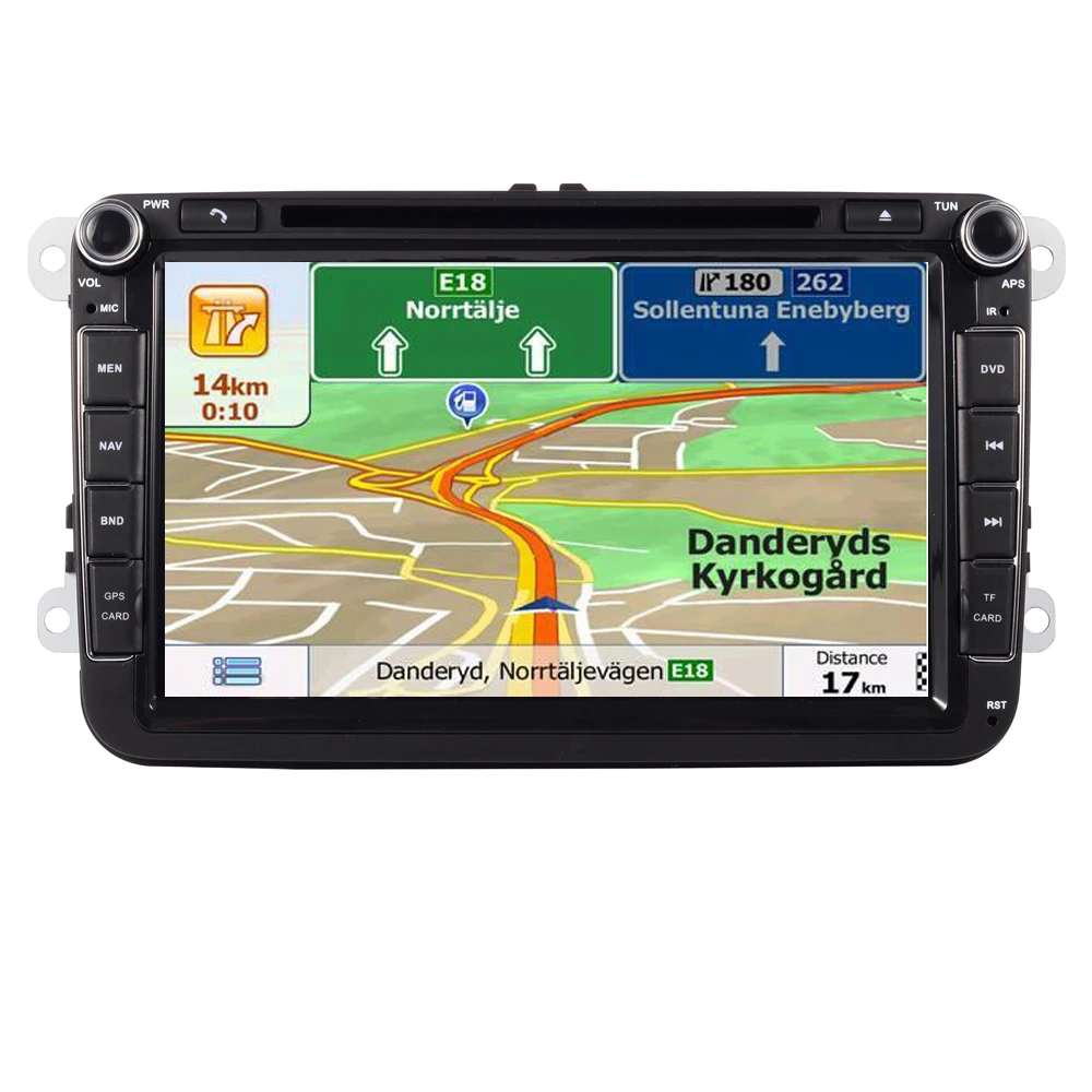 2 Din 8 дюймов Автомобильный dvd-плеер для VW POLO PASSAT Golf Skoda Octavia SEAT LEON с 3g радио gps навигация 1080P FM камера