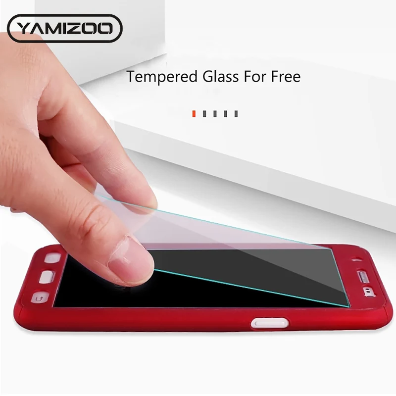 YAMIZOO j3 чехол для Samsung Galaxy j5 j7 2016 2017 360 Жесткий Чехол со стеклом j2 Prime |
