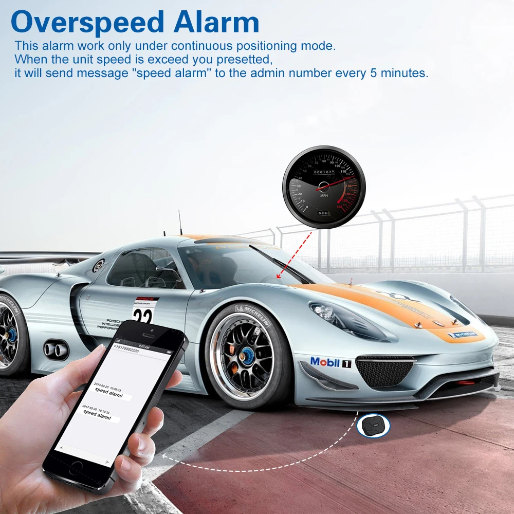 Водонепроницаемый мини микро Автомобильный GPS трекер локатор TK905 TKSTAR устройство