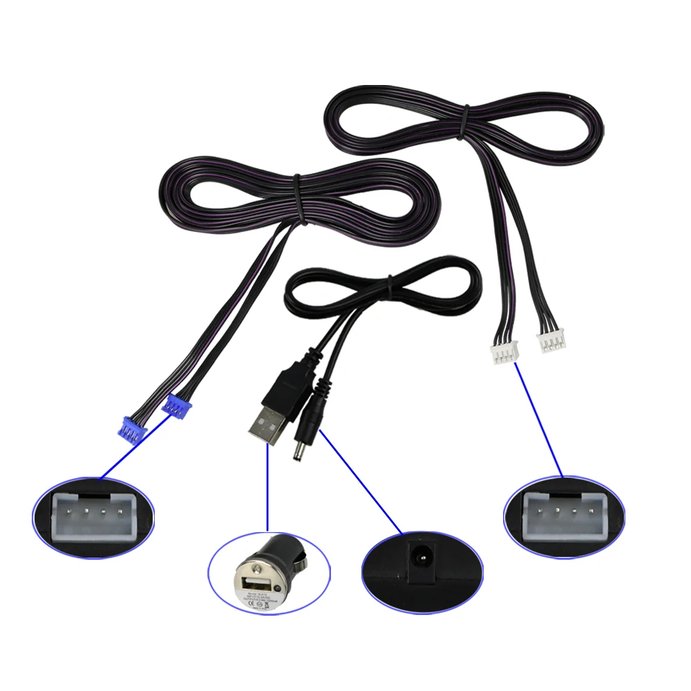 Автомобильный атмосферный окружающий звездный свет USB светодиодный музыкальный