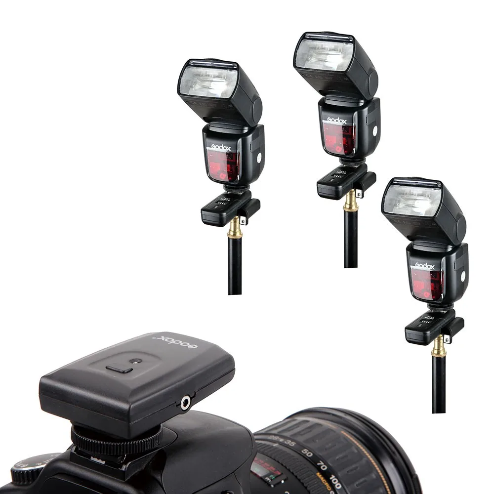 Godox CT 16 каналов беспроводной радиосинхронизатор вспышки передатчик + приемник