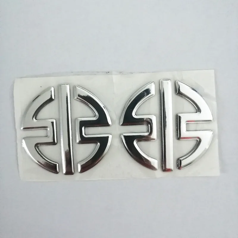 Motorcycle Emblem Badge Decal 3D Tank Wheel Logo Silver Stickers For Kawasaki H2 H2R Sticker