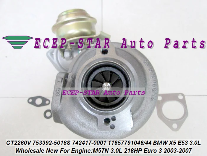 GT2260V 753392 742417 753392-0005 753392-0006 753392-0007 753392-0008 753392-0009 Turbo Turbocharger For BMW X5 E53 M57N 3.0L D |