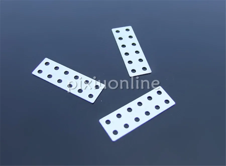 

10pcs/lot K982 Double Row 12holes Thin Iron Plate Length 30mm DIY Connect Parts Free Shipping Russia