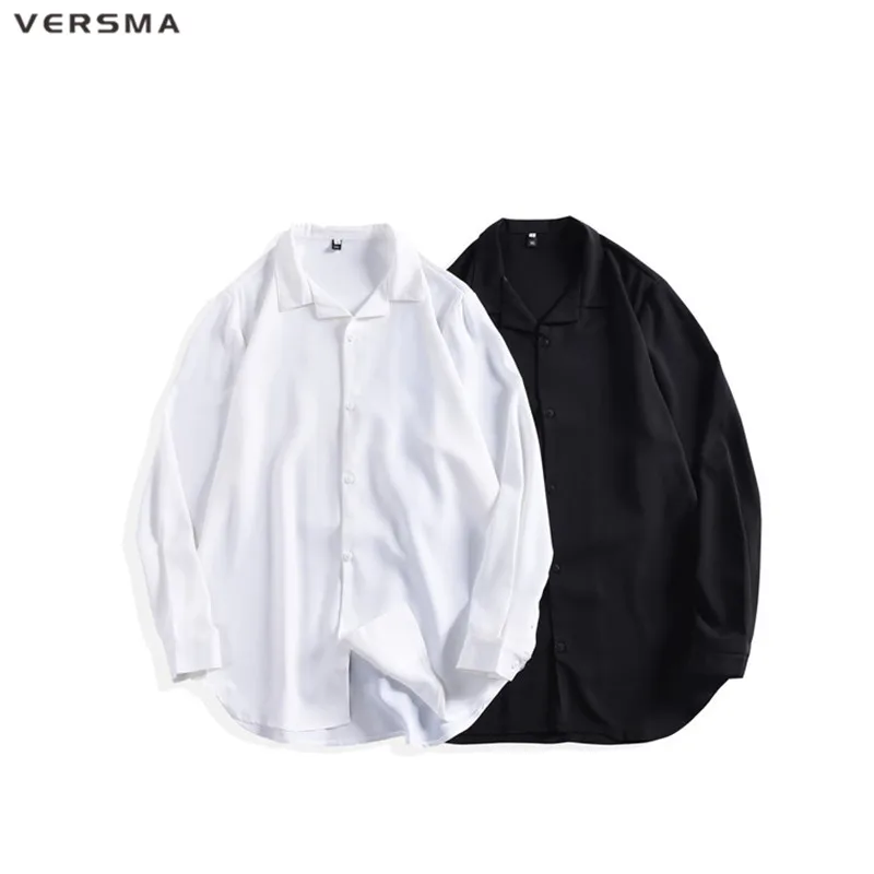 VERSMA 2018 в Корейском стиле Harajuku Ulzzang BF пижамы шифоновые рубашки для мужчин женщин