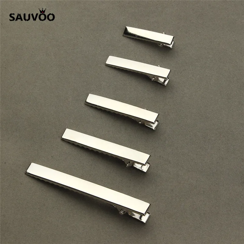 Заколка для волос с зубцами SAUVOO 20 шт./лот родиевый цвет заколка Аллигатор