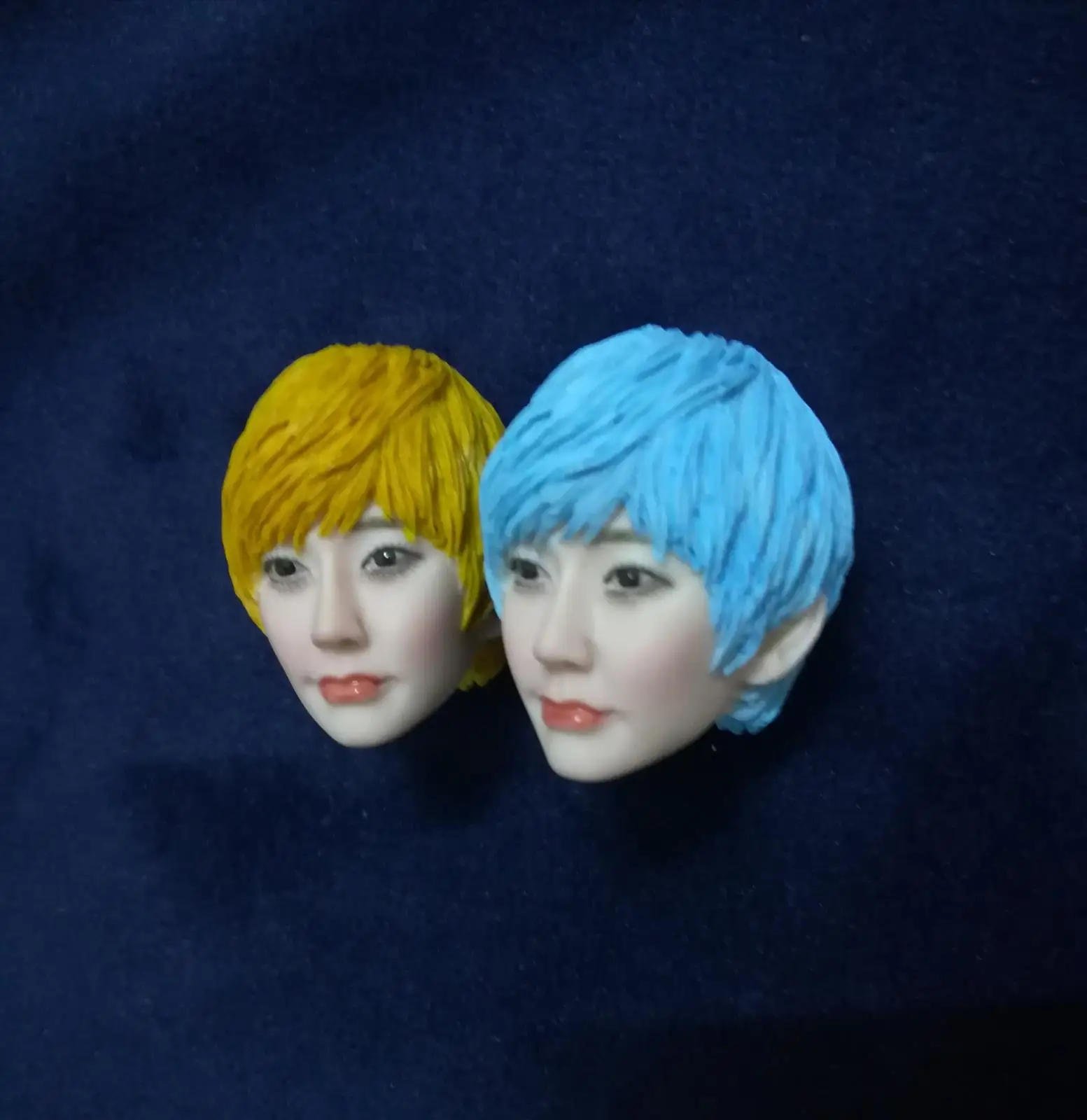 1/6 красивые фигурки головы Ayanami RAI с желтыми синими волосами Для 12-дюймового